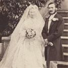 Unidentified bride and groom